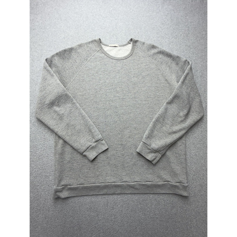 Marine Layer Sweatshirt Mens XL Gray Sherpa Lined Fleece Crewneck Pullover